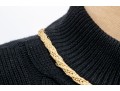 St. John Pullover Knit Sweater With Rope And Button Accents, Size L