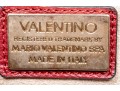 Valentino Lavish Burgundy Leather, Alligator And Suede Oversized Top Handle Bag