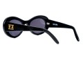 Escada Sophisticated Wide Frame Black Acrylic Sunglasses
