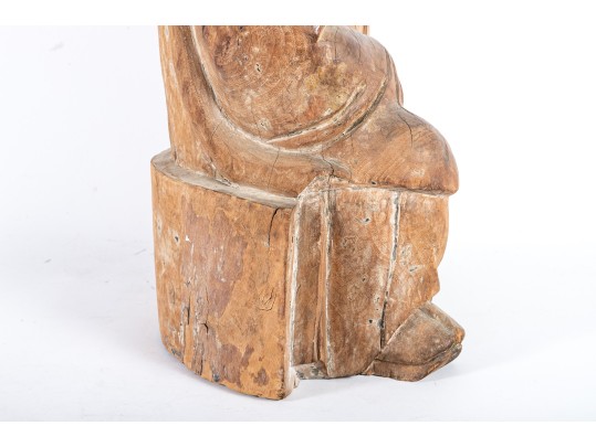 Chinese Carved Wooden Buddha Sculpture