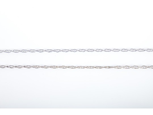 10k White Gold Diamond And Black Moissanite Pendant Necklace