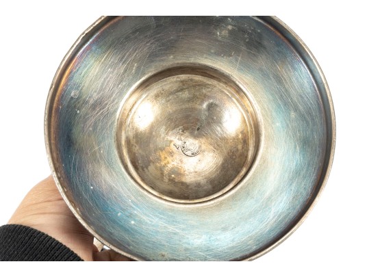 Meriden Sculptural Cranberry Glass Pickle Castor 