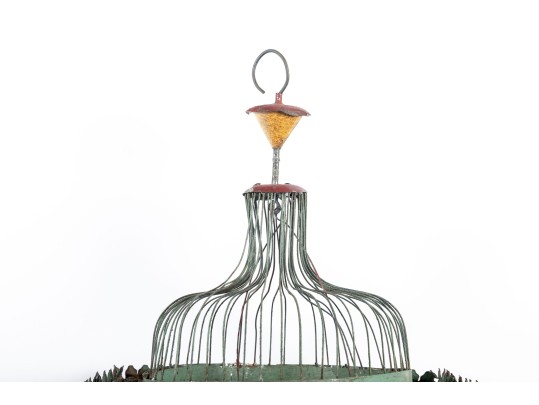 Impressive 1880's French Tole Birdcage