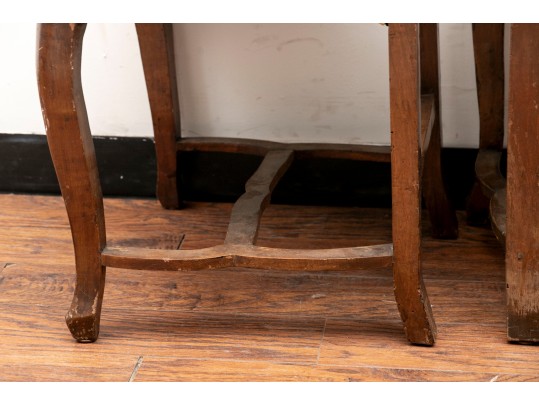 Antique Continental French Provincial Ladderback Chairs