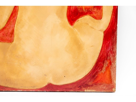 Alain Bonnefoit (French, B. 1937) Painting On Board, Female Nude