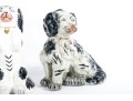 Garniture Trio Of Staffordshire Ceramic Dogs