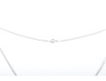 18k White Gold Moissanite Pendant Necklace