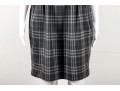 Burberry Black Plaid Wool Knee-Length Dress Size 8