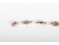 14k Yellow Gold Chinese Motif Cultured Pearl Bracelet