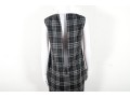 Burberry Black Plaid Wool Knee-Length Dress Size 8