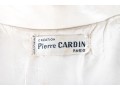 Pierre Cardin White Leather Short-Sleeve Trench Coat