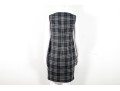 Burberry Black Plaid Wool Knee-Length Dress Size 8