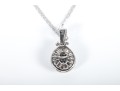 18k White Gold Moissanite Pendant Necklace