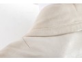 Pierre Cardin White Leather Short-Sleeve Trench Coat