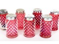 Cranberry Hobnail Depression Glass Salt And Pepper Shakers 