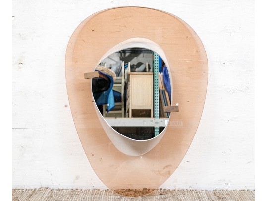 Mid Century Modern Italian Made Mirror, Damaged