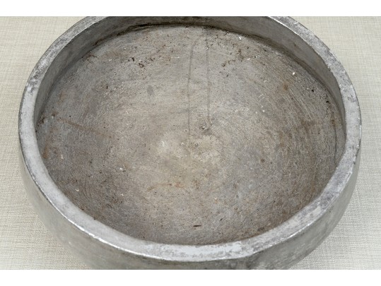 Silver Tone Painted Terracotta Bowl