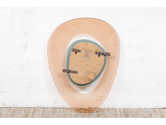 Mid Century Modern Italian Made Mirror, Damaged