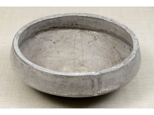 Silver Tone Painted Terracotta Bowl
