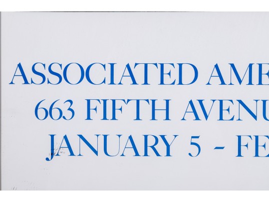 Carol Summers Woodcuts Exhibition Poster, Associated American Artists New York, 1980