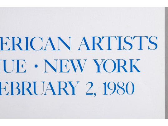 Carol Summers Woodcuts Exhibition Poster, Associated American Artists New York, 1980