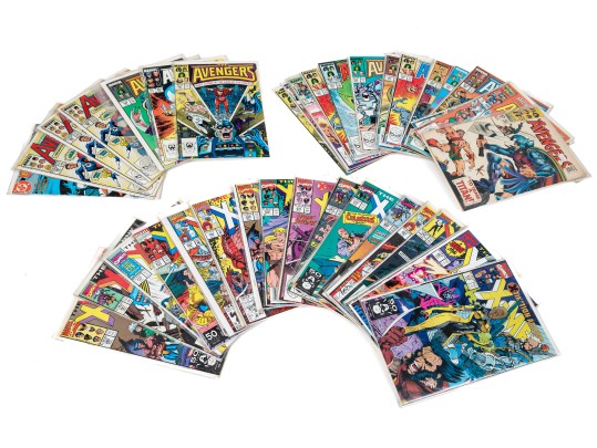 Avengers And X-Men Vintage Comic Book Collection: 49 Pieces