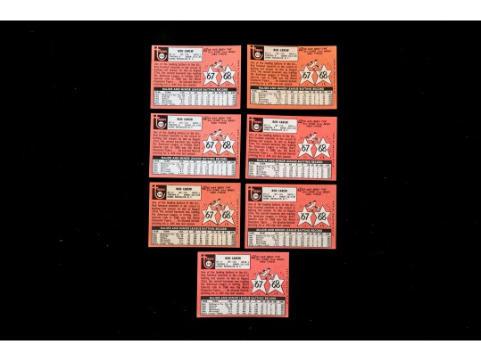 Seven 1969 Topps Rod Carew Cards #510 EX-NMT