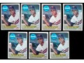 Seven 1969 Topps Rod Carew Cards #510 EX-NMT