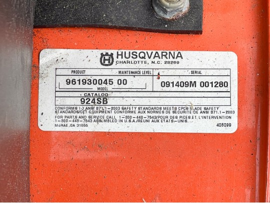 Snowblower, Husqvarna 924SB 