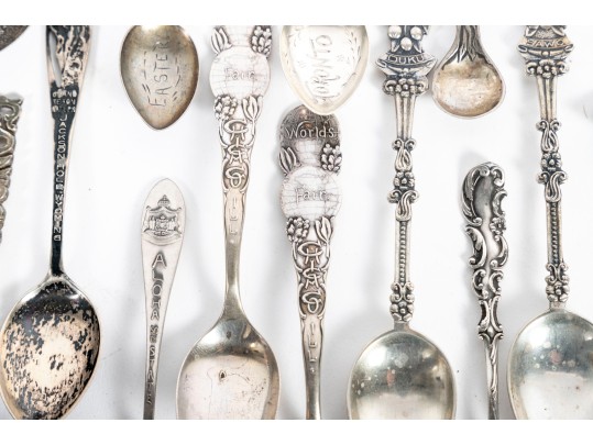 Sterling Silver Demitasse Souvenir Spoons