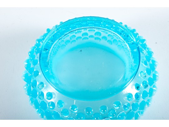 Blue Hobnail Depression Glass