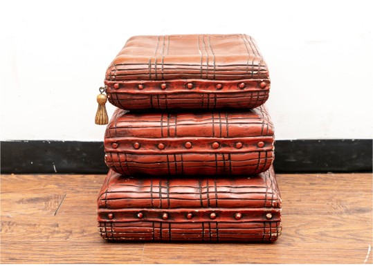 1960's Lacquered Wood Stacked 