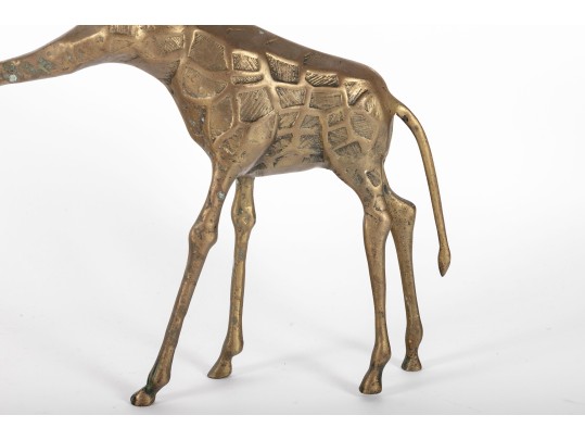Vintage Brass Giraffe Figurine