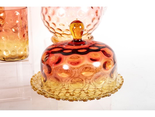 Amberina Depression Glassware