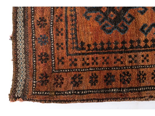 Vintage Distressed Wool Scatter Mat Or Pillow Case (3'9