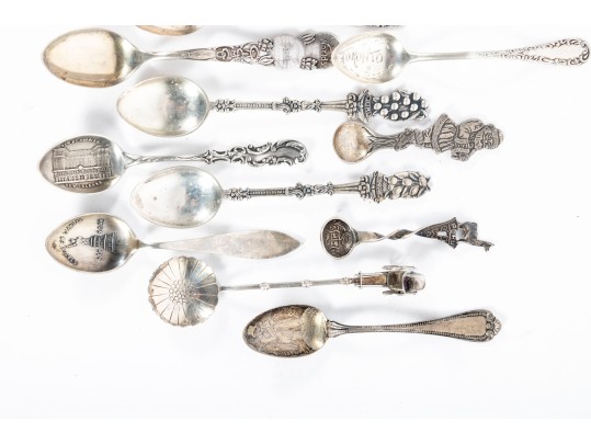 Sterling Silver Demitasse Souvenir Spoons
