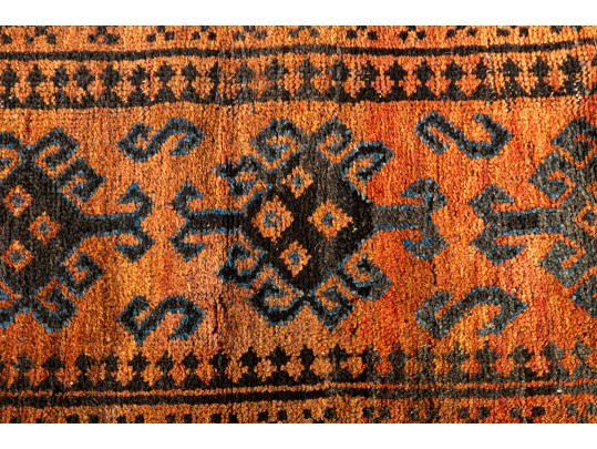 Vintage Distressed Wool Scatter Mat Or Pillow Case (3'9