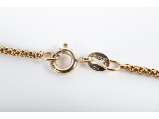 Trio Of Sterling Vermeil Chain Necklaces