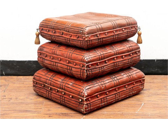 1960's Lacquered Wood Stacked 