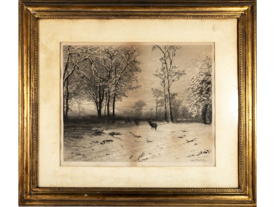 Julius Marak (Czech, 1832-1899) Engraved By Johannes Klaus (German, 1847-1894) 