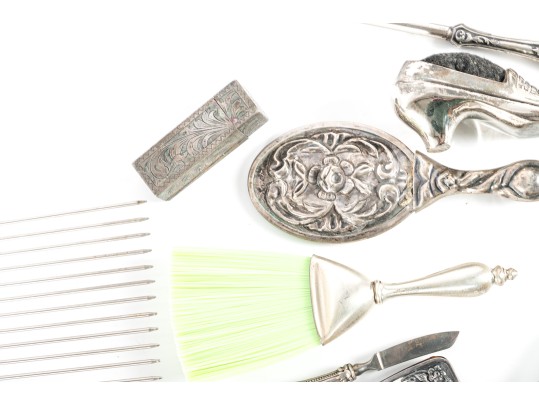 Ladies Sterling Silver Vanity Accessories