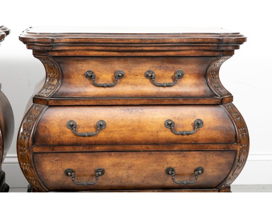 Elegant Bombe Nightstands