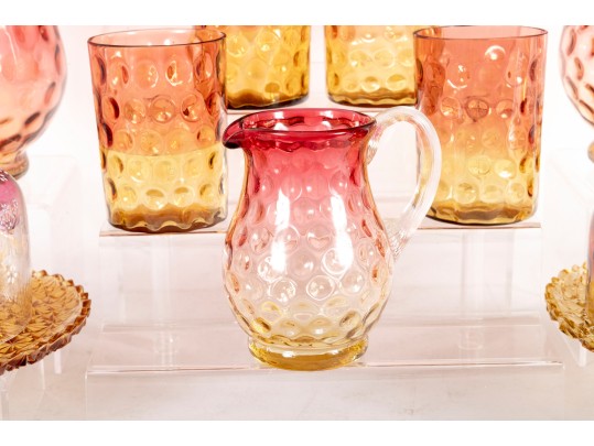 Amberina Depression Glassware