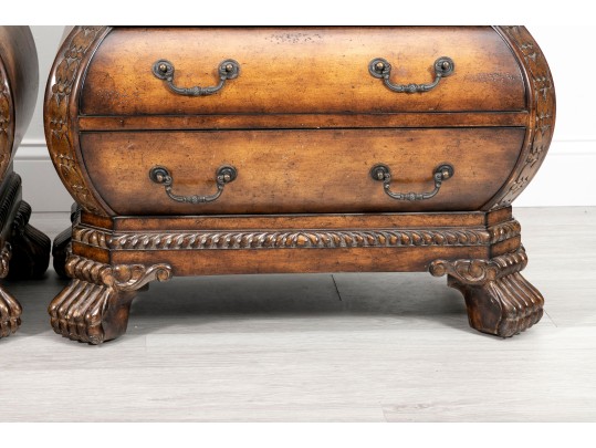Elegant Bombe Nightstands