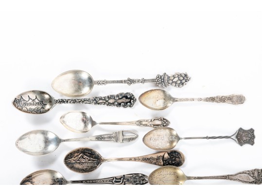 Sterling Silver Demitasse Souvenir Spoons