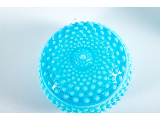 Blue Hobnail Depression Glass