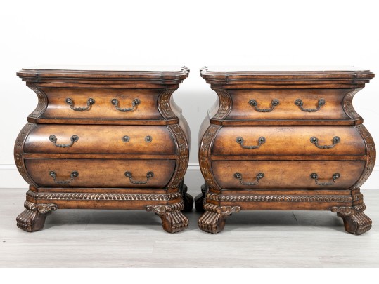 Elegant Bombe Nightstands