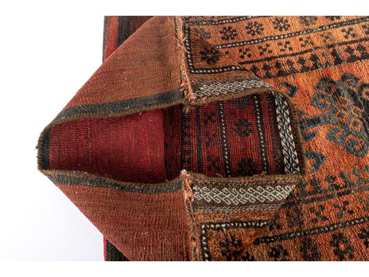 Vintage Distressed Wool Scatter Mat Or Pillow Case (3'9