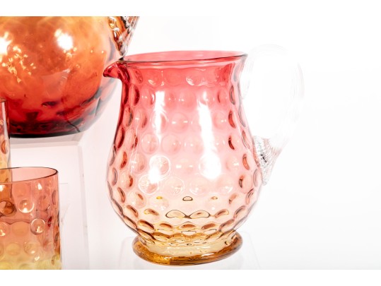 Amberina Depression Glassware