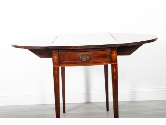Pembroke Drop-Leaf Table With American Eagle And Shield Motifs